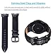 TOROTOP Compatible for Samsung Gear S2 Watch Band, Leather Replacement Band with Stainless Steel Connector for Compatible for Samsung Gear S2 Sport Smart Watch Band SM-R720/R730(NOT FIT SM-R732)