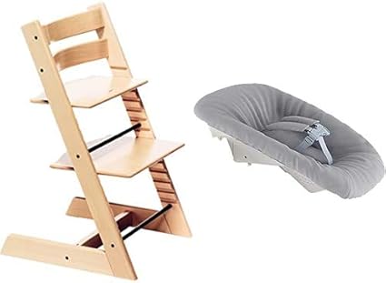 Amazon ストッケ トリップトラップ ナチュラル ニューボーンセット グレー ハイチェア ベビー マタニティ 通販