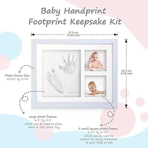 Baby Handprint and Footprint Keepsake Kit, Newborn Prints Photo Frame