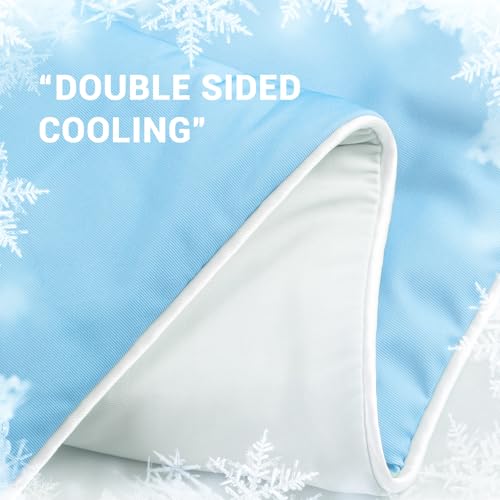Elegear Cooling Comforter King Absorbs Body Heat to Keep Cool, Double-Sided Cooling Blanket for Hot Sleepers Arc-Chill Cool Fabric Q-Max>0.5, Lightweight Summer Comforter Cold Blanket,light blue