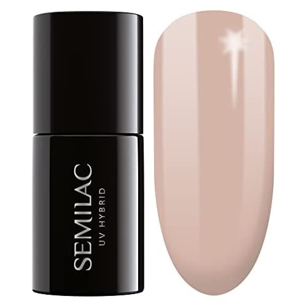 SEMILAC UV Gel Nail Polish - Soak Off, Long Lasting and Easy to Apply. Perfect for Home & Salon use UV/LED Gel Nails 7ml - 215 Cold Beige.