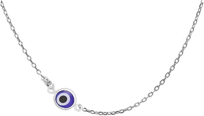 RUIZHEN Lucky Evil Eye Necklaces Blue Eyes Choker Necklace
