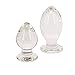 Eastern Delights Huge Glass Butt Plug, G-spot Crystal Anal Plug Trainer Sex Toy (Extra Large)
