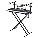 Costzon Keyboard Stand, Double-Braced X Style, Adjustable Piano Keyboard Stand with Locking Straps