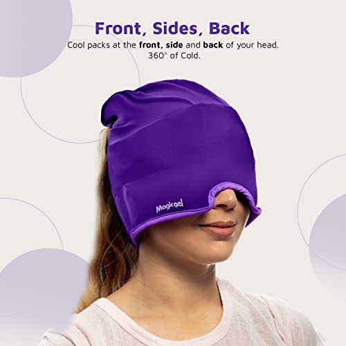 Magic Gel Migraine Ice Head Wrap Real Migraine & Headache Relief The Original Headache Cap