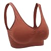 Fitness-sportbeha, Draadloze Gewatteerde Yoga-bh-tops Zachte, Ademende Dames Workout-hardloopbeha’s voor Yoga Gym…