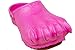 Clawz Shoes Unisex Kids' Classic Pink Rubber Clawz Clogs J2/3 US