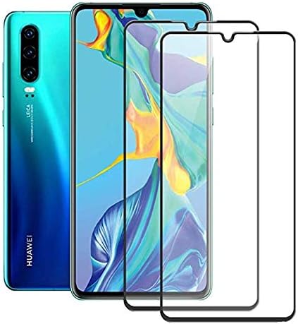[2-Pack] 3D Screen Protector Tempered Glass for Huawei P30, Ultra Thin Full Cover Screen Protector Protective Film for Huawei P30