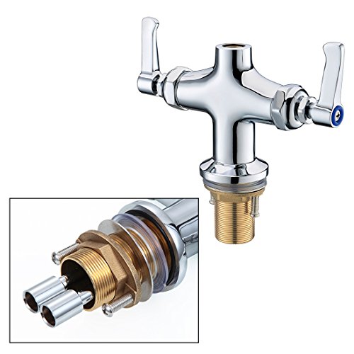 MS Deck Mount One Hole 2 Handle Pull out Spray Mini Pre Rinse Dish Washing Kitchen Faucet With Add On Nozzle Chrome