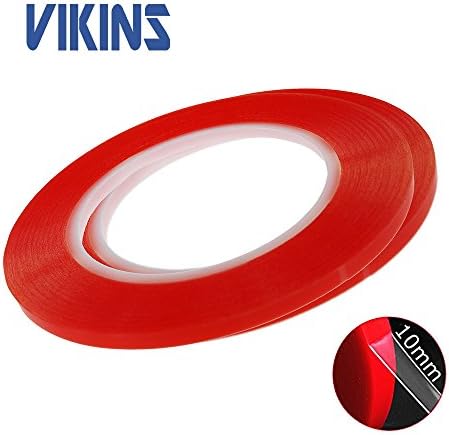 VIKINS Sticker Double Sided Adhesive transparent Glue Tape for Repair Touch Screen Digitizer LCD Screen Display for iPhone / Samsung / HTC Mobile Phone Touch Screen Repair(2-Pack)