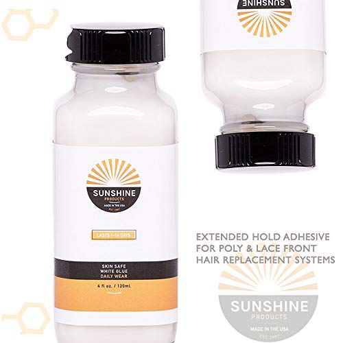 Sunshine Bond Skin Safe White Glue Hair Replacement Adhesive Extended