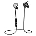 Bluetooth Headphones,4.1Wireless Magnetic running Sports Earbuds, Premium Sound with Bass,Noise Cancelling,Ergonomic Design, Carry Case with Mic-Grey By GOLDEN-NOOB