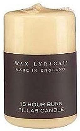 WAX LYRICAL Unfragranced Pillar Candle, Wax, Cream, 5cm x 8cm