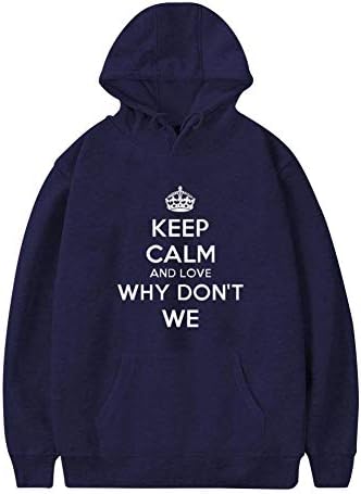 Keep Calm and Love Why_Dont_We Sweater for Men's Pullover Long Sleeve Boys Hooded Hoodies with Pockets and Cap