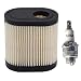 Podoy 36905 Air Filter for Tecumseh RJ19LM Spark Plug Kit for Toro Recycler LEV100 LEV115 LEV120 OVRM105 OVRM65 TVS115 TVS120 5.5 HP Sears Mowers Craftsman RV115 Lawn Mower