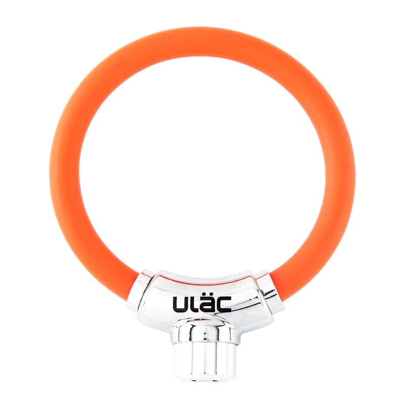 ULAC - THE MOOD Cable Lock with Key | Includes 2 Point Keys | Up to 500 Combinations | Convenient Transport | Molded Silicone Design