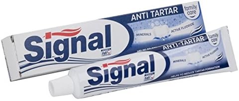 Signal Anti Tartar Toothpaste Family Care with Minerals and Active Fluoride 75 ml Pack of 6