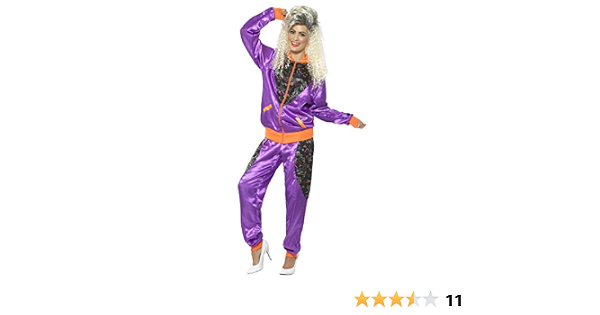 Smiffys-43080M Chándal Retro de Tactel, para Mujer, con Chaqueta y  pantalón, Color púrpura, M-EU Tamaño 40-42 (Smiffy'S 43080M) : Amazon.es:  Juguetes y juegos
