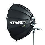 SMDV Diffuser Speedbox-S70 - Professional 28-inch (70cm) Rigid Portable Quick Folding Dodecagon Softbox for Speedlight Flash - LegioAerium Limited Edition
