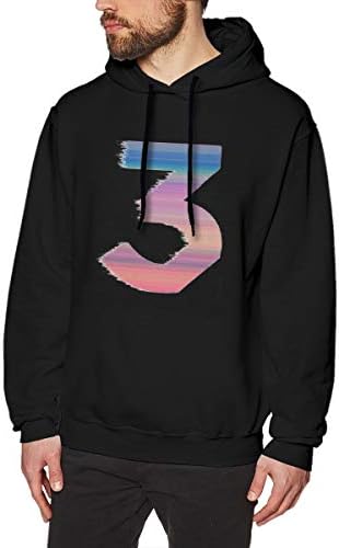 Purpubble Men's Chance The Rapper Cool Concert Design Warmth Hooded Fleece Sweatshirt