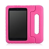 MoKo Case for Fire HD 6 - Kids Shock Proof Convertible Handle Light Weight Super Protective Stand Cover for Amazon Kindle Fire HD 6 Inch 2014 Tablet, MAGENTA