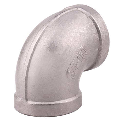 Cast Pipe Fitting 90 Degree Elbow - 3/4 '' NPT Female Threaded Pipe Fitting Stainless Steel 304