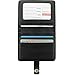 Cmxsevenday A7911 Folding PU Leather ID Card Holder with 2 ID Window and 3 Card Slots, Horizontal Style - Black