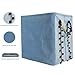 Foldable Laundry Basket Storage Basket, Velvet, Blue