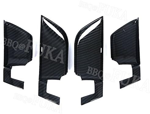 Odster Carbon Fiber Style Inner Door Handle bowl Cover Trim Sticker Fit for Honda 10th Accord 2018 Car Interior Accessories Styling