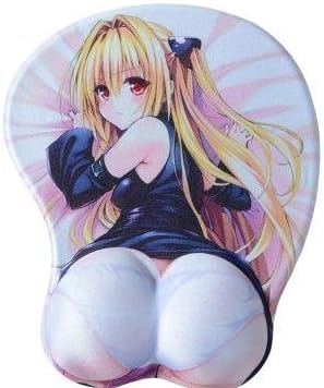 YTNT 3D Silicone Wrist Rest Mouse Pad- Protect Your Wrists and De-Clutter Your Desk - Premium Mouse Pad with Wrist Rest - Latest Custom Non-Slip Design (Momo)