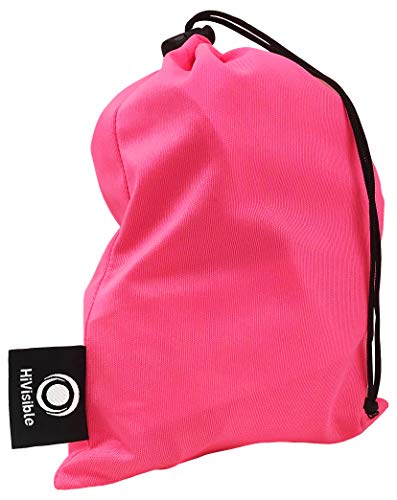 High Visibility Reflective Belt, Army PT Belt. Reflective Running Gear for Men and Women for Night Running Cycling Walking. Military Safety Reflector Strips (Pink Belt + Bag) - Thumbnail 3