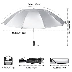 G4Free UPF 50+ UV Protection 54 Inch Large Reverse