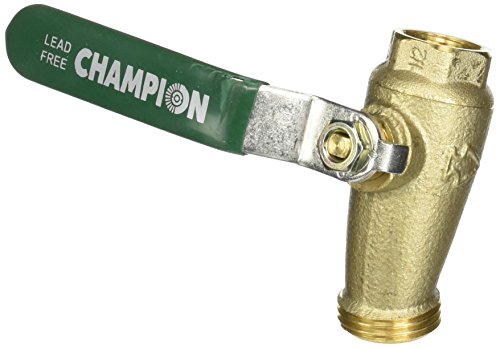 ARROWHEAD BRASS & PLUMBING 253BVLF 1/2" Female Iron Pipe x 3/4" Hose Thread, Ball Valve, Lead Free