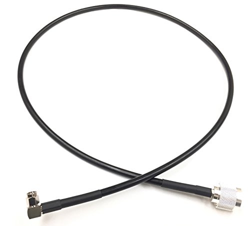 Custom Cable Connection 2 Foot N Male to SMA Right Angle Times Microwave LMR240 Ultraflex Antenna 50 Ohm Cable Assembled