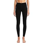 Lands' End Women’s Thermaskin Lightweight Baselayer Legging – Full Length Thermal Pant with Heat-Generating Fabric