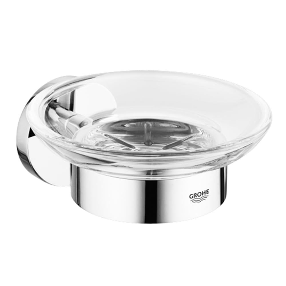 GROHE 40444001 Essentials Soap Dish and Silver Holder