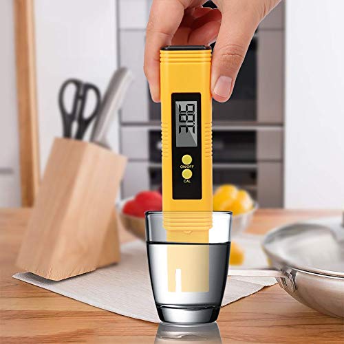 instecho Digital PH Meter, 0.01 Resolution Pocket Size Water Quality Tester with ATC 0-14 pH Measurement Range for Household Drinking Water, Aquarium, Swimming Pools, Hydroponics