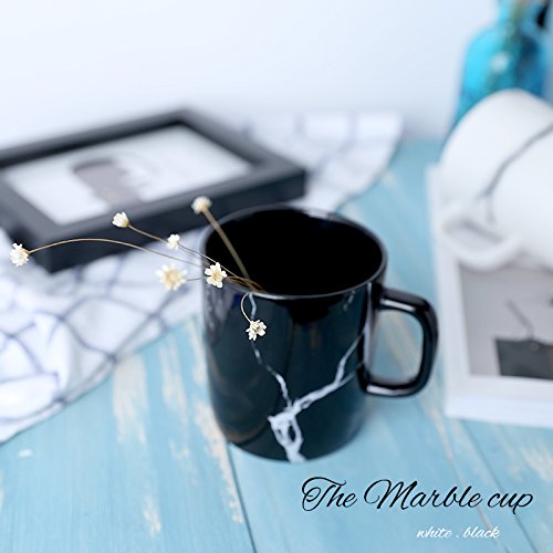 Blue Stones Modern Marble Decorative Pattern Ceramic Mug Home Office Porcelain Coffee Milk Tea Drinking Mug Creative Drinkware - Thumbnail 4