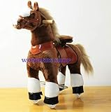 WONDERS SHOP USA Ponycycle Pony Cycle Ride On Horse No Need Battery No Electric Just Walking Horse BROWN - Size SMALL for Children 2 to 5 Years Old or