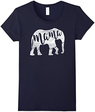 Womens Mama Elephant Shirt Medium Navy