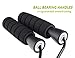 Best Rated Jump Rope by Brazen Academy - Firm Grip No Tangle Speed Ropes for Cardio Training, Cross Fitness, Exercise and Workout, Black