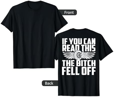 Amazon.com: If You Can Read This The Bitch Fell Off Biker Back