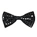 SeasonsTrading Black Sequin Bow Tie ~ Fun Costume Party Accessory (STC12057)