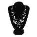LUREME Multicolor Irregular Freshwater Pearl Cream and Black Multilayer Strand Illusion Necklace for Women 100555