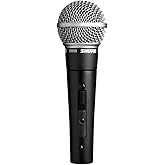Shure SM58 Pro XLR Dynamic Microphone with On/Off Switch - Professional Studio & Live Performance Cardioid Mic for Vocals, Po