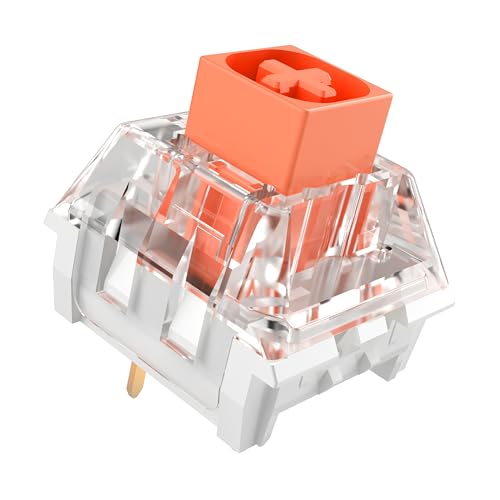 Zjmehty Zhouwang - Interruttori Ocean Heart per tastiera meccanica MX a scatto, prelubrificato, stelo stabile, suono nitido, interruttori di trigger precisi (36 pezzi)
