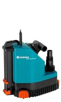 GARDENA Comfort Tauchpumpe 9000 aquasensor: Entwässerungspumpe mit Sensortechnik und 9000 l/h Fördermenge, langlebige und sichere Pumptechnik, wartungsfrei, mit Universalanschluss (1783-20)
