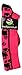 MadSportsStuff Crazy Socks with Paws Over the Calf (Hot Pink/Black, Small)