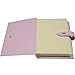 OLizee 48 Pairs Portable Earrings Book Jewelry Display Organizer Ear Studs Storage Book(Pink)