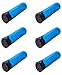 VIRTUE PF165 Press Flick Locking Lid Paintball Pods - 6 Pack - Cyan
